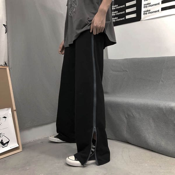 2021 spring autumn goth pants women wide leg streetwear high waist oversized trousers womans straight punk pants korean fashion, Black
2021 spring autumn goth pants women wide leg streetwear high waist oversized trousers womans straight punk pants korean fashion, Black
