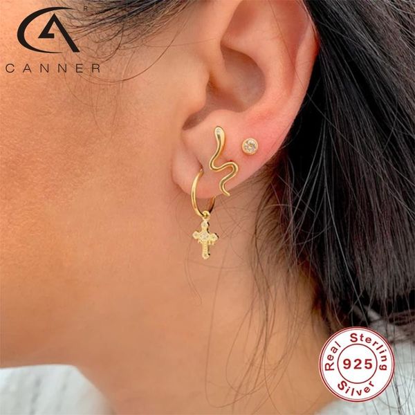 canner earrings for women s925 sterling silver earrings hoops cross zircon pendant zircon diamond korean fine jewelry pendientes, Golden;silver
canner earrings for women s925 sterling silver earrings hoops cross zircon pendant zircon diamond korean fine jewelry pendientes, Golden;silver