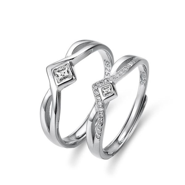 cluster rings princess and knight couple ring creative sterling silver opening adjustable jewellery, Golden;silver
cluster rings princess and knight couple ring creative sterling silver opening adjustable jewellery, Golden;silver