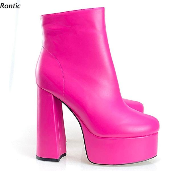 boots rontic women platform ankle short plush chunky heels round toe pretty fuchsia red party shoes us size 5-15, Black
boots rontic women platform ankle short plush chunky heels round toe pretty fuchsia red party shoes us size 5-15, Black