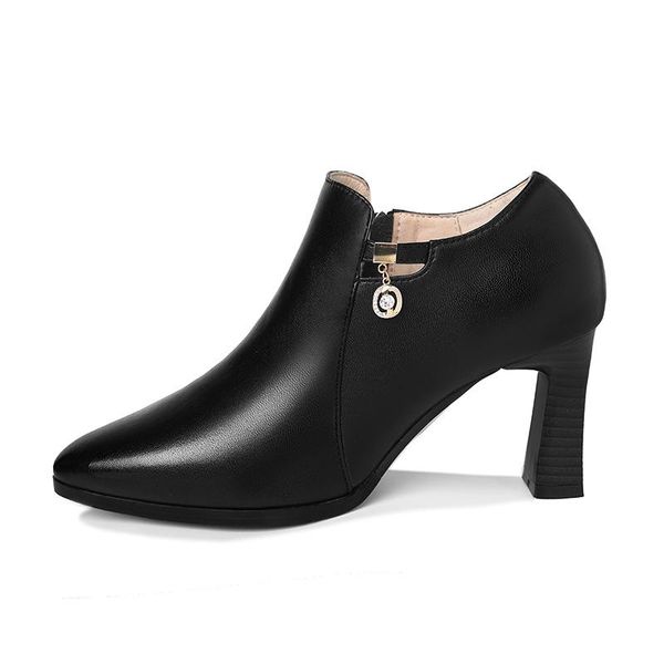 dress shoes pointed thick heel shoes, solid color women's with side zipper, platform, Black
dress shoes pointed thick heel shoes, solid color women's with side zipper, platform, Black