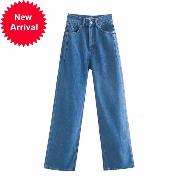 2021 spring autumn women high waist jeans fashion trousers pockets zipper female casual wide leg denim pants p1958, Blue
2021 spring autumn women high waist jeans fashion trousers pockets zipper female casual wide leg denim pants p1958, Blue