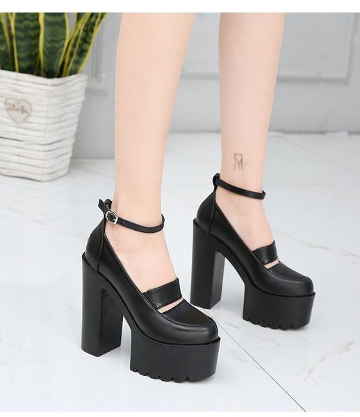 sandals women summer leather vintage buckle casual sewing retro ladies platform shoes, Black
sandals women summer leather vintage buckle casual sewing retro ladies platform shoes, Black