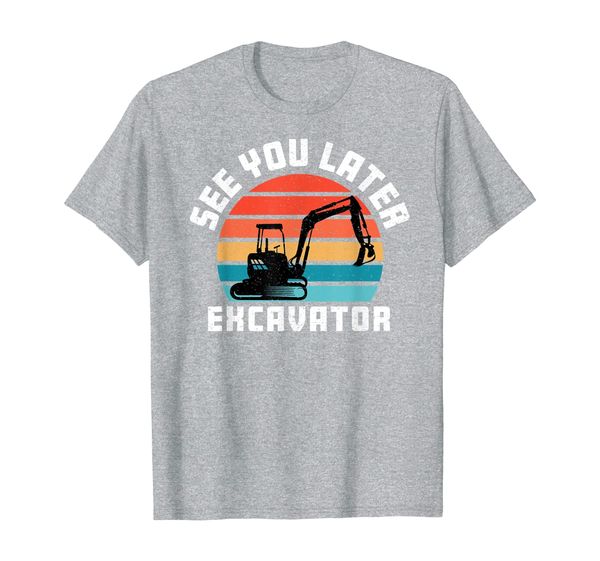 see you later excavator toddler boy operator driver vintage t-shirt, White;black
see you later excavator toddler boy operator driver vintage t-shirt, White;black