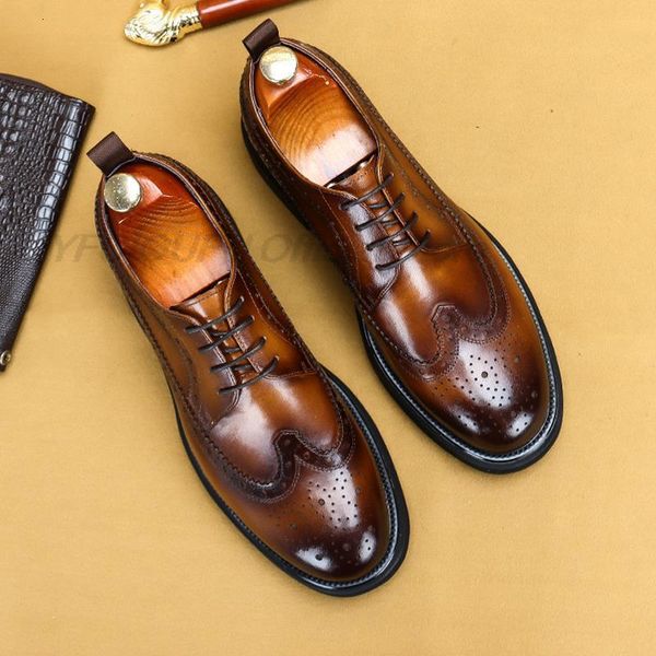 dress shoes classic round head brogue oxford men's genuine leather black brown lace up for men xxhl
dress shoes classic round head brogue oxford men's genuine leather black brown lace up for men xxhl