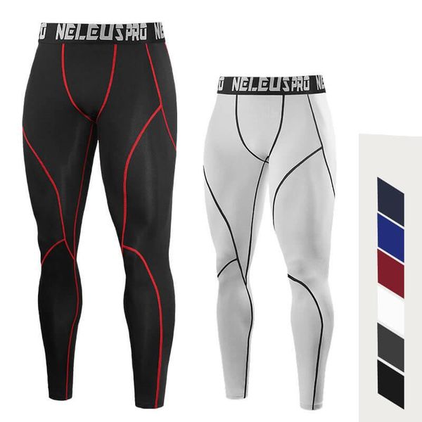 running pants mens gym compression leggings sport training quick drying men tights trousers sportswear dry jogging, Black;blue
running pants mens gym compression leggings sport training quick drying men tights trousers sportswear dry jogging, Black;blue