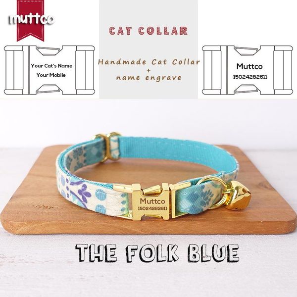 cat collars & leads muttco retailing handmade engraved metal buckle colla the folk blue design collar 2 sizes ucc023b
cat collars & leads muttco retailing handmade engraved metal buckle colla the folk blue design collar 2 sizes ucc023b