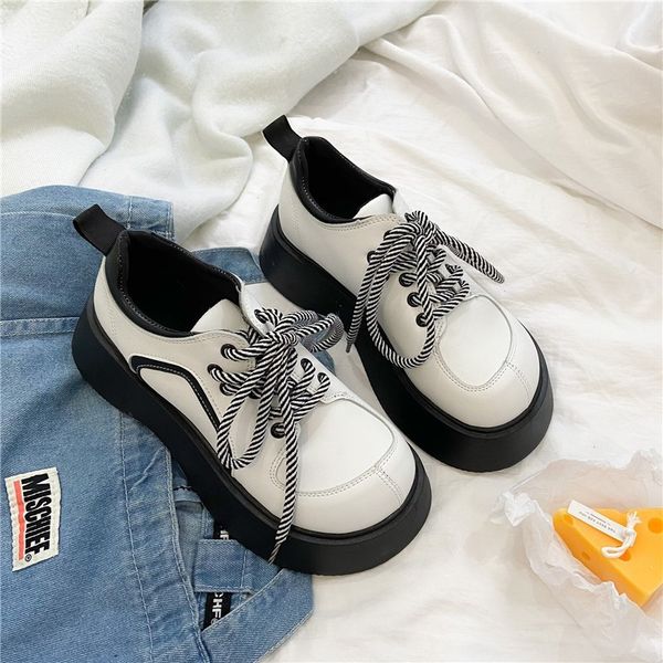 white thick japanese bottom retro round head british style jk uniform girly spring lolita running shoes ay9m, Black
white thick japanese bottom retro round head british style jk uniform girly spring lolita running shoes ay9m, Black