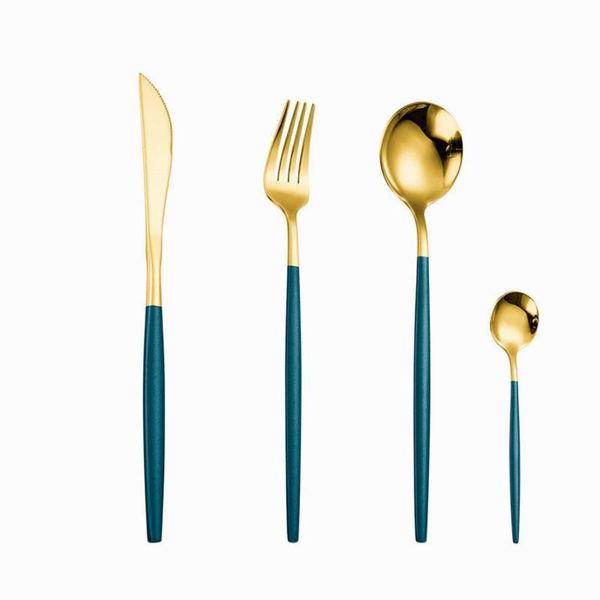 complete dinner set silverware stainless steel cutlery set dessert fork spoon knife chopsticks icespoon tableware dinnerware
complete dinner set silverware stainless steel cutlery set dessert fork spoon knife chopsticks icespoon tableware dinnerware