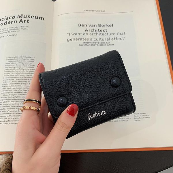 card holders 2021 spring and autumn ladies wallet pu leather female short leaf small bag handbag coin purse clutch, Brown;gray
card holders 2021 spring and autumn ladies wallet pu leather female short leaf small bag handbag coin purse clutch, Brown;gray