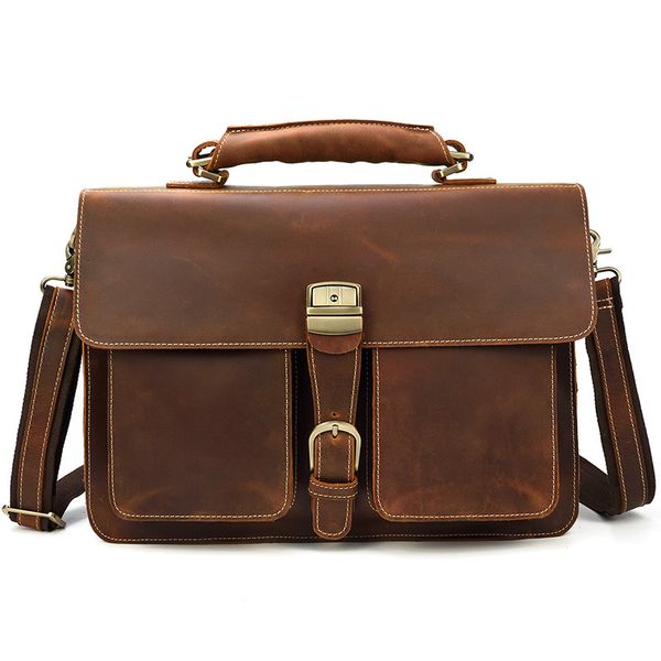leather men's briefcase men's handbag crazy horse leather double compartment 14 inch computer single shoulder
leather men's briefcase men's handbag crazy horse leather double compartment 14 inch computer single shoulder