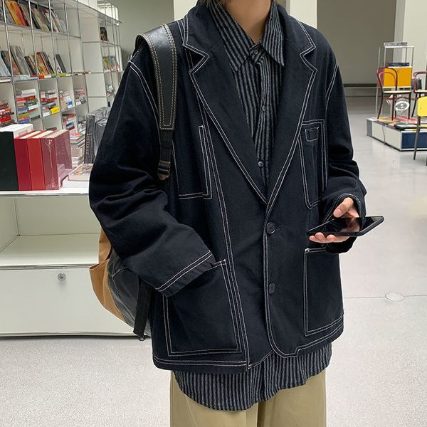 new 2021 privathinker men's oversize casual suit woman japanese style coat korean streetwear man jacket male clothing college 3u4j, Black;brown
new 2021 privathinker men's oversize casual suit woman japanese style coat korean streetwear man jacket male clothing college 3u4j, Black;brown