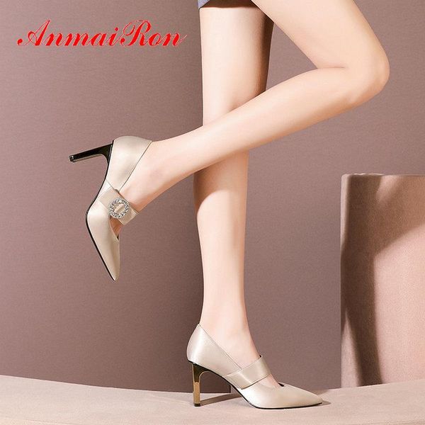 dress shoes anmairon 2021 buckle strap pointed toe silk women heels basic spring/autumn retro crystal fashion wedding 34-39, Black
dress shoes anmairon 2021 buckle strap pointed toe silk women heels basic spring/autumn retro crystal fashion wedding 34-39, Black
