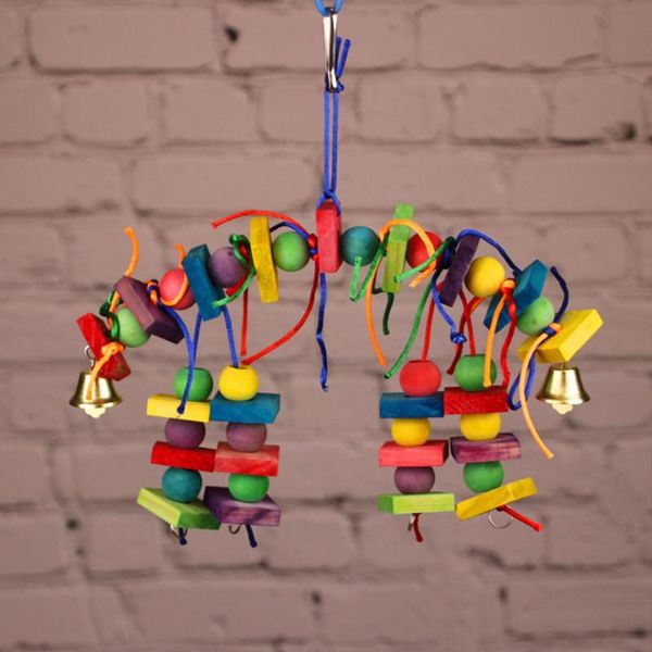 other bird supplies parrot toy colorful wood block beads chew hanging swing toys for small medium parrots training cage accessories
other bird supplies parrot toy colorful wood block beads chew hanging swing toys for small medium parrots training cage accessories