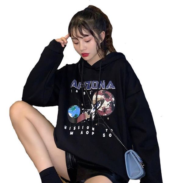 new harajuku print hoodies arizona spac women casual long sleeve loose hooded sweatshirt autumn winter hoody pullover top, Black
new harajuku print hoodies arizona spac women casual long sleeve loose hooded sweatshirt autumn winter hoody pullover top, Black