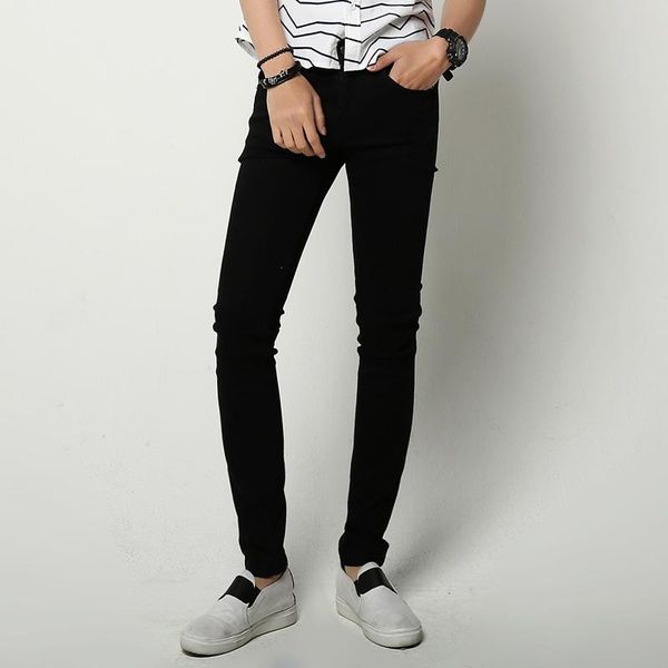 men's jeans cotton men pants knee ripped black slim korean-style thin beggar dress stretch skinny male denim pencil, Blue
men's jeans cotton men pants knee ripped black slim korean-style thin beggar dress stretch skinny male denim pencil, Blue