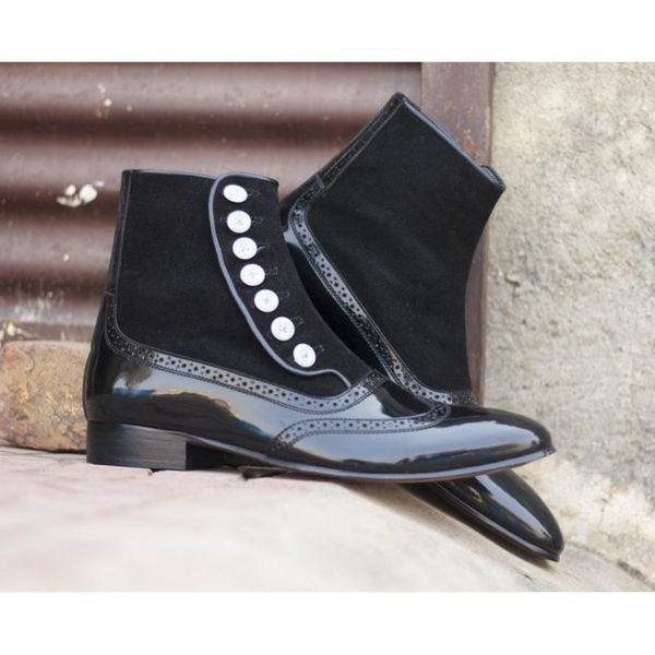 dress shoes winter fashionable casual combat boots kr153 lly9, Black