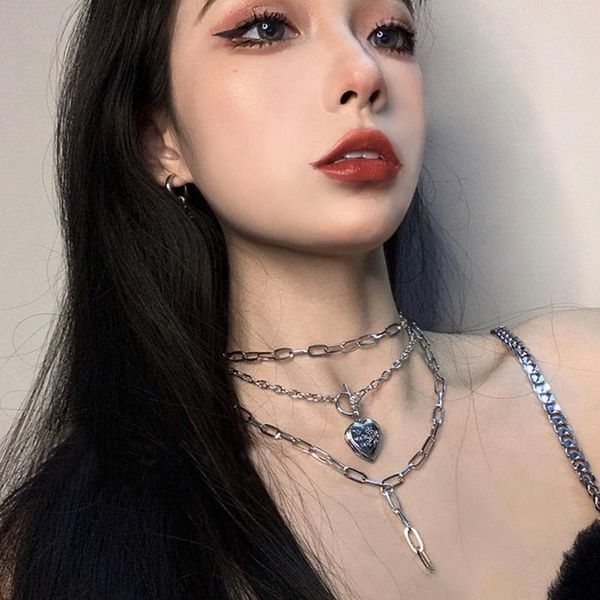 pendant necklaces punk lover heart letter pandent necklace for women silver color multi-layer cuban chain party jewelry collar 19965
pendant necklaces punk lover heart letter pandent necklace for women silver color multi-layer cuban chain party jewelry collar 19965