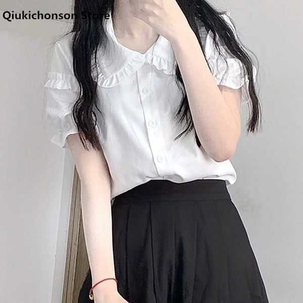 women's blouses & shirts summer women white button up shirt japanese kawaii soft girl frilly peter pan collar lolita blouse sleeve
women's blouses & shirts summer women white button up shirt japanese kawaii soft girl frilly peter pan collar lolita blouse sleeve