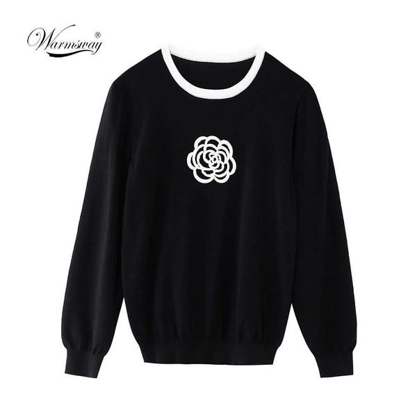 spring summer stylish elegant knitted pullover o neck contrast color beading rose sweater c-066 210922, White;black
spring summer stylish elegant knitted pullover o neck contrast color beading rose sweater c-066 210922, White;black