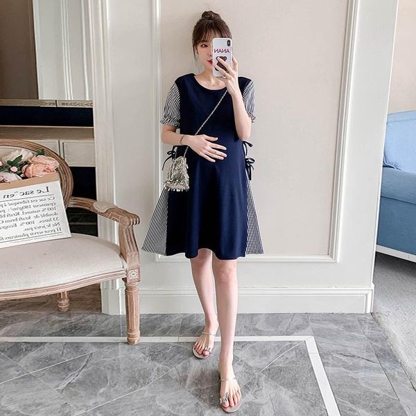 2021 new arrive summer maternity dress woman a-line striped large size dresses pregnant woman clothing md-02816, White
2021 new arrive summer maternity dress woman a-line striped large size dresses pregnant woman clothing md-02816, White