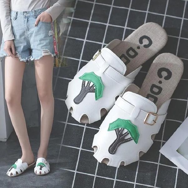 creative animal pattern flat half slippers women all-match hollow casual sandals and slippers women's fashion breathable sandals, Black
creative animal pattern flat half slippers women all-match hollow casual sandals and slippers women's fashion breathable sandals, Black