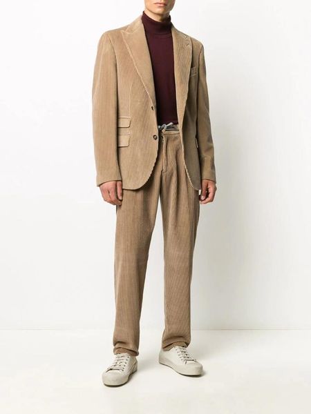 men's suits & blazers (jacket+pants) design khaki corduroy 2 piece groom tuexdos for wedding formal prom suit party evening blazer cust, White;black
men's suits & blazers (jacket+pants) design khaki corduroy 2 piece groom tuexdos for wedding formal prom suit party evening blazer cust, White;black