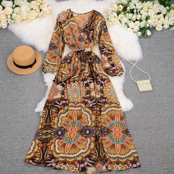 casual dresses boho vintage printed national style holiday long dress women 2021 autumn elegant party club maxi vestido de mujer, Black;gray
casual dresses boho vintage printed national style holiday long dress women 2021 autumn elegant party club maxi vestido de mujer, Black;gray
