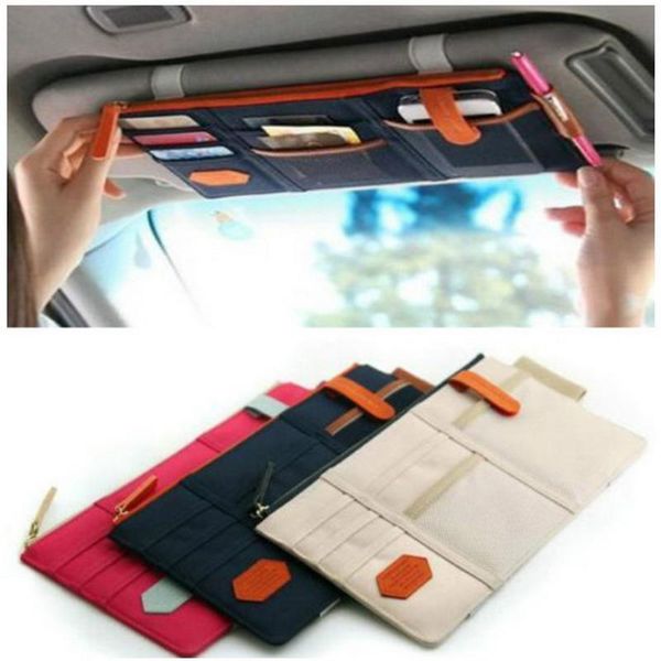 storage bags 1 pcs car sun visor point pocket card cd holder organizer pouch bag 29 x 14.5cm
storage bags 1 pcs car sun visor point pocket card cd holder organizer pouch bag 29 x 14.5cm