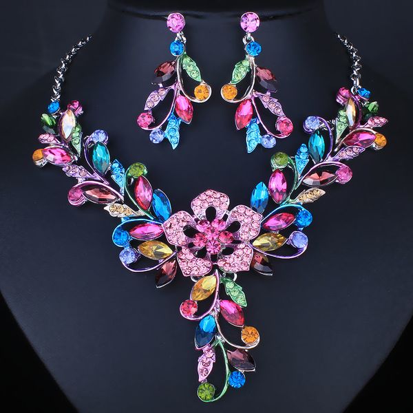 jewelry sets farlena wedding hand painted flower vine necklace and earrings set for women fashion crystal rhinestones, Black
jewelry sets farlena wedding hand painted flower vine necklace and earrings set for women fashion crystal rhinestones, Black