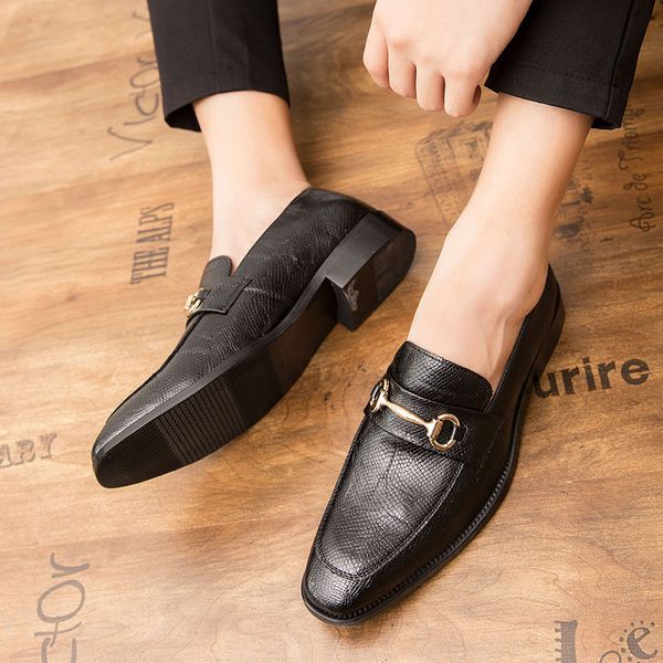 large sleeved busins shoes british fashion casual formal block men's, Black
large sleeved busins shoes british fashion casual formal block men's, Black