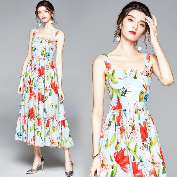 2021 new women holiday print runway slash neck tank backless spaghetti strap ruffles long female overalls vestidos 4mct, Black;gray
2021 new women holiday print runway slash neck tank backless spaghetti strap ruffles long female overalls vestidos 4mct, Black;gray