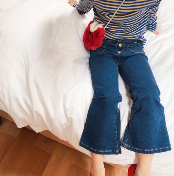 shorts korean style spring baby girl's small horn jeans cotton pure soft denim pants, Black
shorts korean style spring baby girl's small horn jeans cotton pure soft denim pants, Black