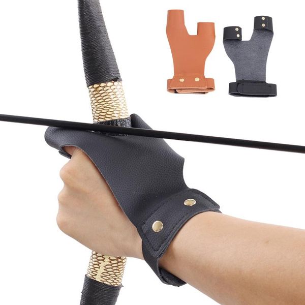 wrist support leather arrow hand guard glove protector outdoor s finger protective gloves hunting archery accessories, Black;red
wrist support leather arrow hand guard glove protector outdoor s finger protective gloves hunting archery accessories, Black;red