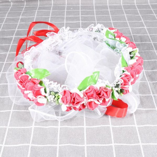 1pc kids cloth garland gauze tether headband flower wreath wedding hair accessories for children (red)
1pc kids cloth garland gauze tether headband flower wreath wedding hair accessories for children (red)