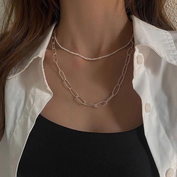 chokers 925 sterling silver sparkling necklace clavicle chain necklaces for women 2021 trend fashion jewelry wedding birthday gift, Golden;silver
chokers 925 sterling silver sparkling necklace clavicle chain necklaces for women 2021 trend fashion jewelry wedding birthday gift, Golden;silver
