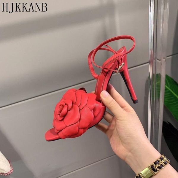 sandals petal flower decor women open toe ankle strap real leather runway high heels summer party wedding sandalias female, Black
sandals petal flower decor women open toe ankle strap real leather runway high heels summer party wedding sandalias female, Black
