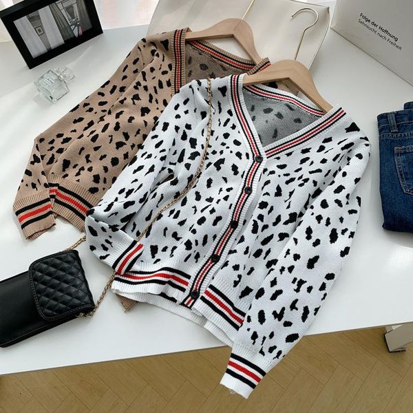 women's knits & tees cmaz knitted sweater coat leopard print cardigan for women 2021 autumn female clothing, White
women's knits & tees cmaz knitted sweater coat leopard print cardigan for women 2021 autumn female clothing, White