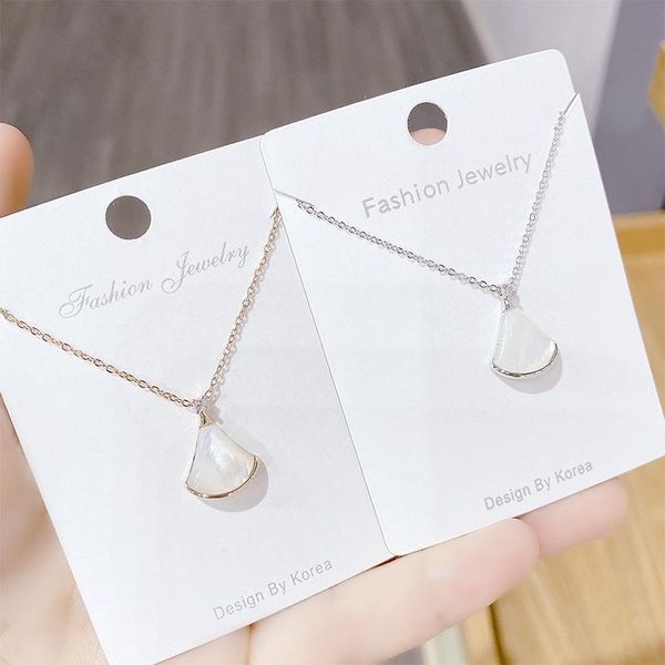 chains fritillary fan-shaped small skirt necklace rose gold female ins clavicle chain jewelry ornament, Silver
chains fritillary fan-shaped small skirt necklace rose gold female ins clavicle chain jewelry ornament, Silver