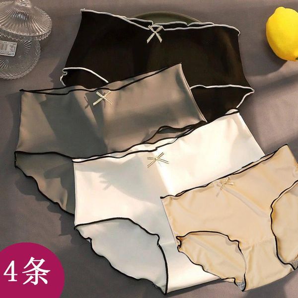women's panties 4 piece women fashion low rise underwear ice silk lingerie cross strap cotton file g string thong ultra-thin briefs, Black;pink
women's panties 4 piece women fashion low rise underwear ice silk lingerie cross strap cotton file g string thong ultra-thin briefs, Black;pink