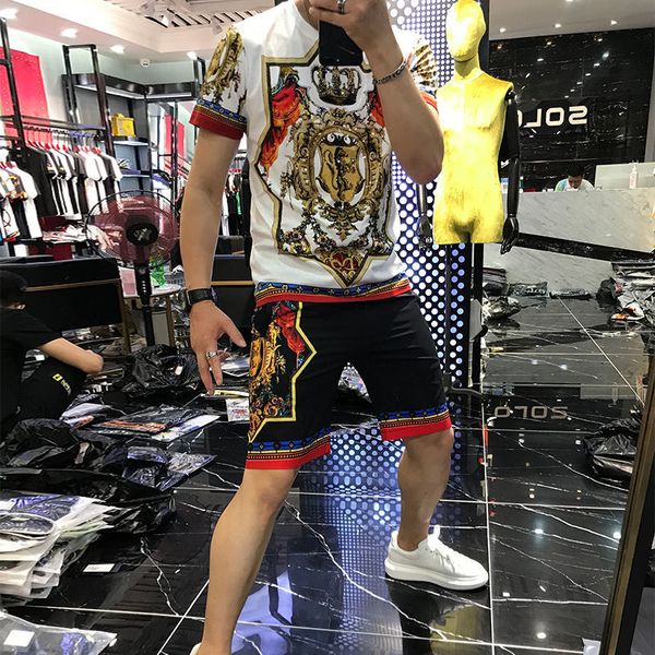men's tracksuits suits will see beautiful korean fashion students short sleeve suit dxgh, Gray
men's tracksuits suits will see beautiful korean fashion students short sleeve suit dxgh, Gray