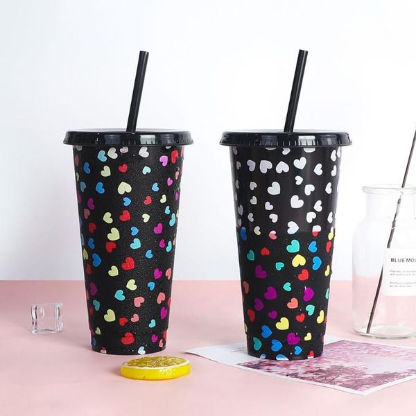 mugs 710ml color changing water bottle with straws lid plastic reusable personalized drinkware coffee drinking cup christmas gifts
mugs 710ml color changing water bottle with straws lid plastic reusable personalized drinkware coffee drinking cup christmas gifts