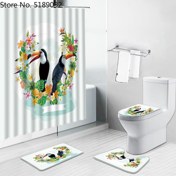 shower curtains toucan flower plant landscape set cartoon animals bathroom decor flannel non-slip bath mat toilet cover carpet
shower curtains toucan flower plant landscape set cartoon animals bathroom decor flannel non-slip bath mat toilet cover carpet