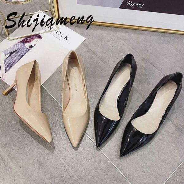 dress shoes nude high heeled thin heel 2021 net red temperament leather pointed spring and autumn design, Black
dress shoes nude high heeled thin heel 2021 net red temperament leather pointed spring and autumn design, Black