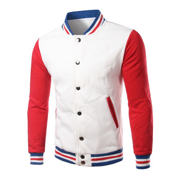 white baseball jacket men/women fashion slim fit fleece cotton long sleeve college jackets for fall bomber, Black;brown
white baseball jacket men/women fashion slim fit fleece cotton long sleeve college jackets for fall bomber, Black;brown