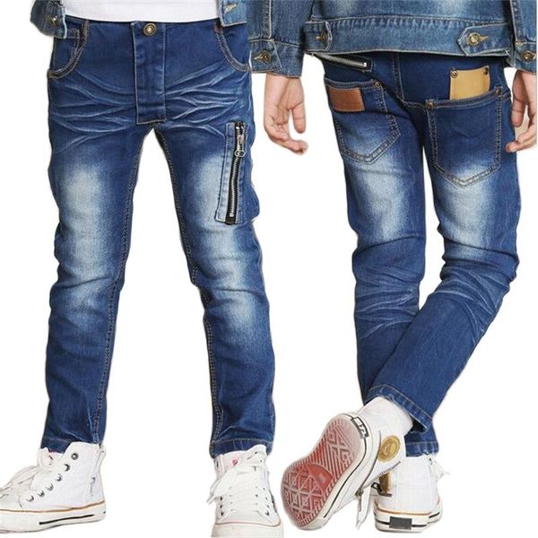 spring & autumn jeans for boys new 2021 korean version fashion handsome zipper elastic waist slim casual childrens denim pants, Blue
spring & autumn jeans for boys new 2021 korean version fashion handsome zipper elastic waist slim casual childrens denim pants, Blue
