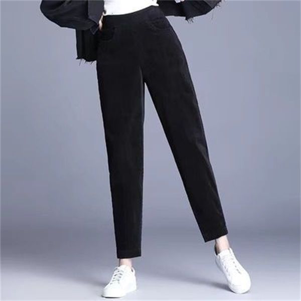 2021 new women winter high waist vintage casual pencil pants corduroy elegant pocket slim thick streetwear solid oogn, Black;white
2021 new women winter high waist vintage casual pencil pants corduroy elegant pocket slim thick streetwear solid oogn, Black;white