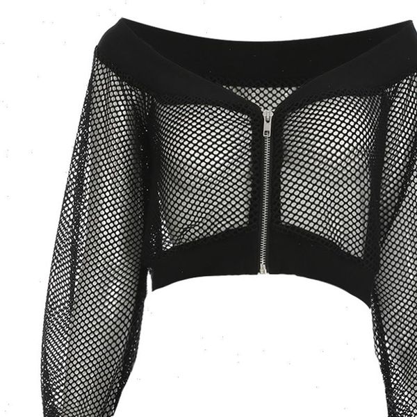 gothic short women blouse black mesh see through slash neck hollow off shoulder long sleeve club street goth blouse, White
gothic short women blouse black mesh see through slash neck hollow off shoulder long sleeve club street goth blouse, White