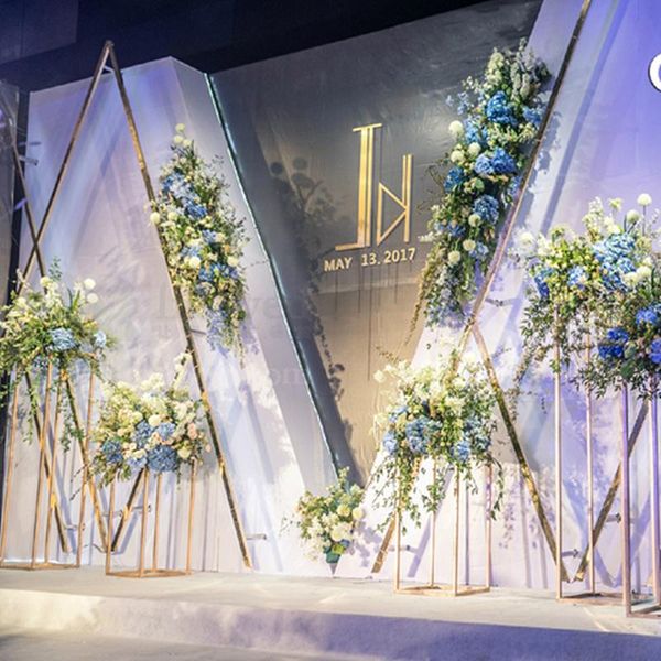 party decoration wrought iron geometric rectangular frame wedding table centerpiece road lead artificial flowers backdrop stand
party decoration wrought iron geometric rectangular frame wedding table centerpiece road lead artificial flowers backdrop stand
