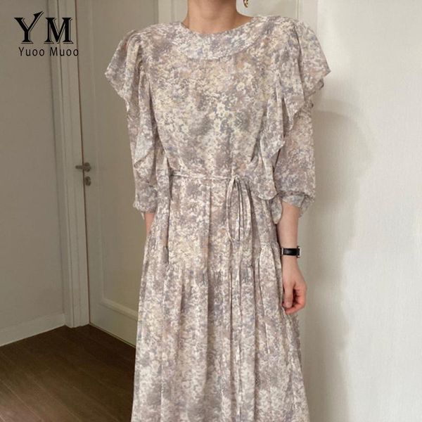 casual dresses yuoomuoo french vintage long dress women full sleeve ruffles party elegant female spring autumn ink print loose, Black;gray
casual dresses yuoomuoo french vintage long dress women full sleeve ruffles party elegant female spring autumn ink print loose, Black;gray